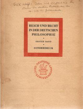 Idee und Wirklichkeit des Reiches im deutschen Rechtsdenken des 16. und 17. Jahrhunderts