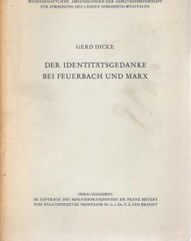 Der Identitätsgedanke bei Feuerbach und Marx.