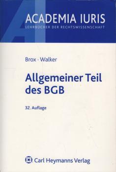 Allgemeiner Teil des BGB.