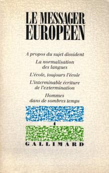 Le Messager européen. no. 4. A propos du sujet dissident. La normalisation des langues. [...]
