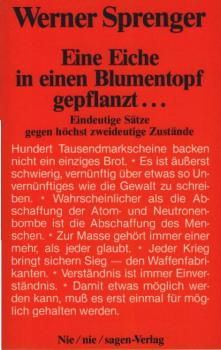 Eine Eiche in einen Blumentopf gepflanzt ...