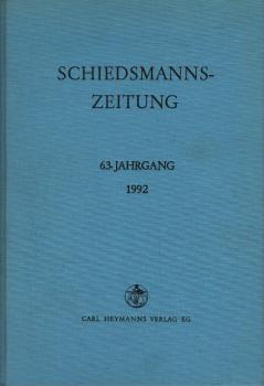 Schiedsmannszeitung; 36. Jahrgang 1992