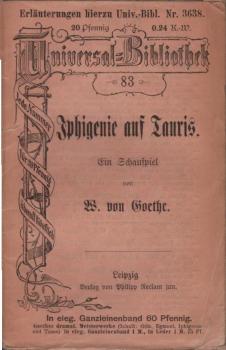 Iphigenie auf Tauris. Ein Schauspiel