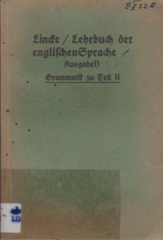 Lehrbuch der englischen Sprache / Ausgabe D / Grammatik zu Teil 2.
