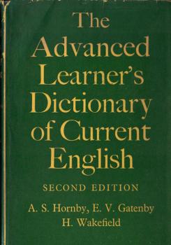 The Advanced Learner's Dictionary of Current English