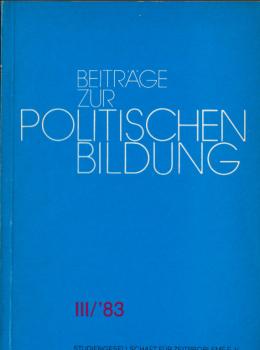 Beiträge zur politischen Bildung III/83
