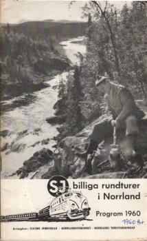 SJ billiga rundturer i Norddland Program 1960