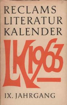 Reclams Literatur-Kalender 1963, 9. Jahrgang.