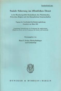 Sonderdruck aus: Soziale Sicherung im öffentlichen Dienst in der Bundesrepublik Deutschland, den Niederlanden, Schweden, Belgien und den Europäischen Gemeinschaften. Landesbericht Niederlande.