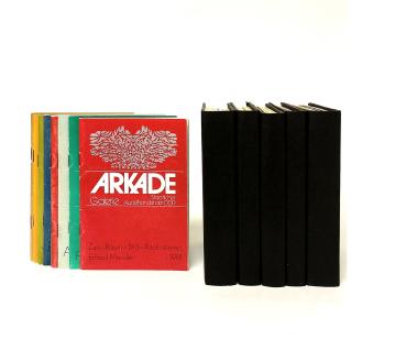 Konvolut von 61 Katalogen der Galerie Arkade aus dem Zeitraum 1974-1981.