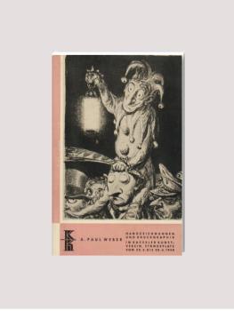 Handzeichnungen und Druckgraphiken im Kasseler Kunstverein, Ständeplatz vom 23.3. bis 20.4.1958.