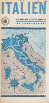 Italien [Flug-Streckenkarte]