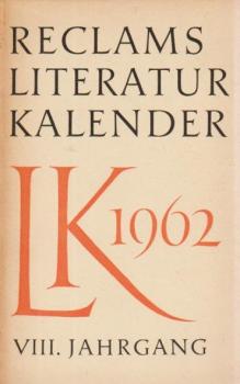 Reclams Literatur-Kalender 1962, 8. Jahrgang.