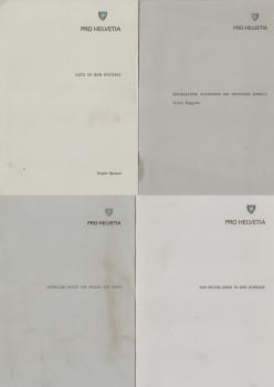 Pro Helvetia. 4 Hefte: Schweizer Kunst von Holder bis Heute / Musikalische Avantgarde der Deutschen Schweiz / Jazz in der Schweiz /  Das Musikleben in der Schweiz