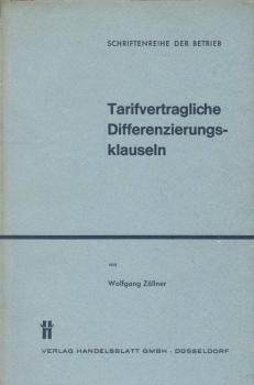 Tarifvertragliche Differenzierungsklauseln.