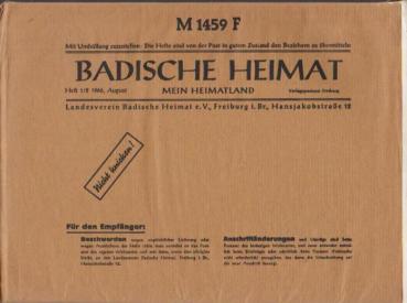 Badische Heimat. Mein Heimatland. Heft 1 / 2, 1966.