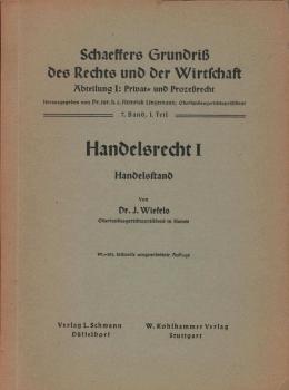 Handelsrecht 1. Handelsstand