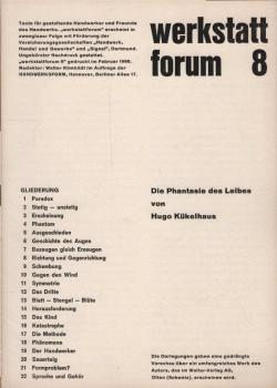 Die Phantasie des Leibes/ werkstattforum 8