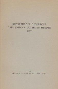 Einige Kirchengeschichtliche und Theologische Aspekte zur Herder-Forschung. Sonderdruck aus: Bückeburger Gespräche über Johann Gottfried Herder: Bückeburger Gespräche über Johann Gottfried Herder; Teil: [3]., 1979.