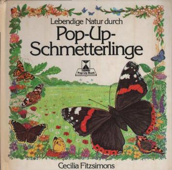 Lebendige Natur durch Pop-Up-Schmetterlinge.