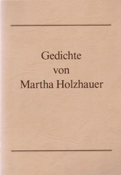Gedichte von Martha Holzhauer.