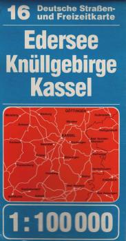 Deutsche Straßen- und Freizeitkarte; Teil: 16., Edersee, Knüllgebirge, Kassel