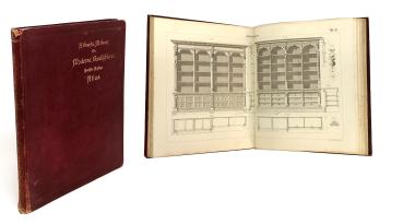 Atlas. Die moderne Bautischlerei für Tischler und Zimmerleute enthaltend alle beim inneren Ausbau vorkommenden Arbeiten des Bautischlers.