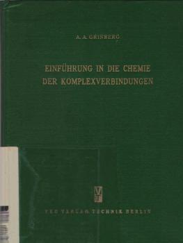 Einführung in die Chemie der Komplexverbindungen