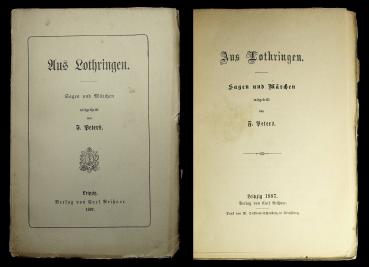 Aus Lothringen. Sagen und Märchen.