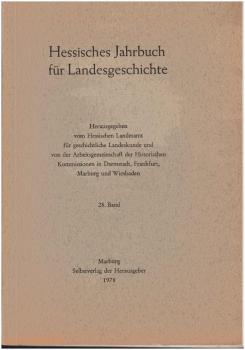 Hessisches Jahrbuch für Landesgeschichte  28. Band (1978)