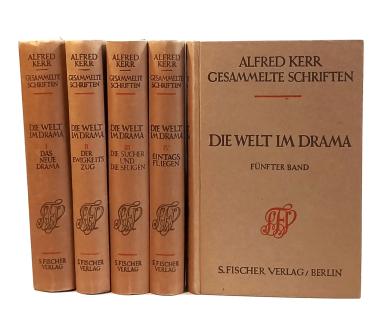 Gesammelte Schriften in zwei Reihen. Erste Reihe in  5 Bänden. Die Welt im Drama.