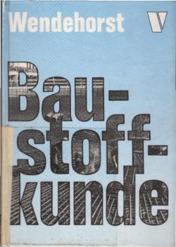 Baustoffkunde.