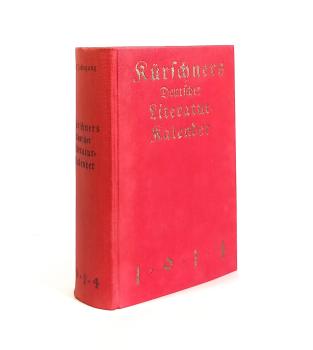Kürschners Deutscher Literatur Kalender auf das Jahr 1914. sechsunddreißigster Jahrgang. Mit zwei Portraits.