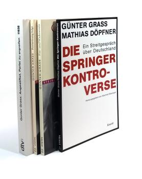 Konvolut - Günter Grass: 4 Bücher. Die Springer-Kontroverse, Für- und Widerworte, Fortsetzung folgt.: Rede anlässlich der Verleihung des Nobelpreises [...], Angestiftet, Partei zu ergreifen
