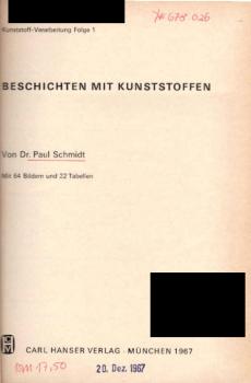 Beschichten mit Kunststoffen.