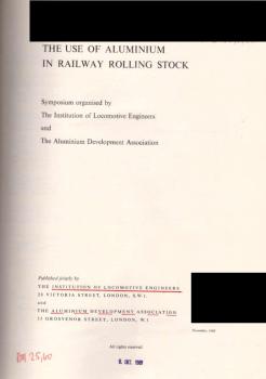 Use of Aluminium in Railway Rolling Stock symposium