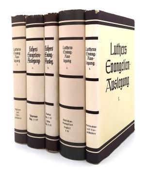 D Martin Luthers Evangelien-Auslegung. 5 Bände