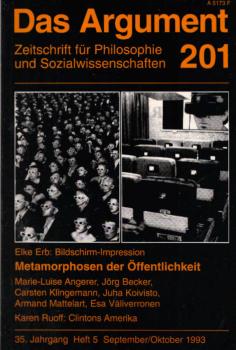 Das Argument 201. Metamorphose der Öffentlichkeit.