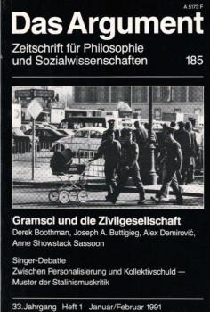 Das Argument 185. Gramsci und die Zivilgesellschaft.