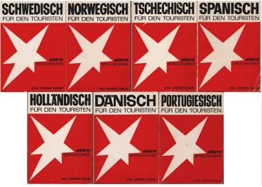 7 x stern Sprachführer für den Touristen: Schwedisch, Norwegisch, Tschechisch, Spanisch, Holländisch, Dänisch, Portugiesisch