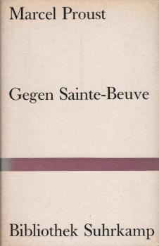Gegen Sainte-Beuve.