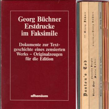 Gesammelte Werke : Erstdr. u. Erstausg. in Faks. ; 10 Bdchen in Kassette ; [Dokumente zur Textgeschichte e. zensierten Werks - Orig.-Zeugen für d. Ed.].