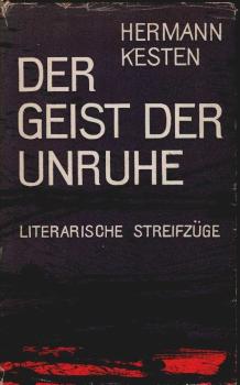 Der Geist der Unruhe : Literar. Streifzüge.
