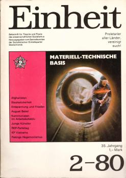 Einheit : Zeitschrift für Theorie und Praxis des Wissenschaftlichen Sozialismus. Heft 2, 35. Jahrgang.