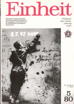 Einheit : Zeitschrift für Theorie und Praxis des Wissenschaftlichen Sozialismus. Heft 5, 35. Jahrgang.