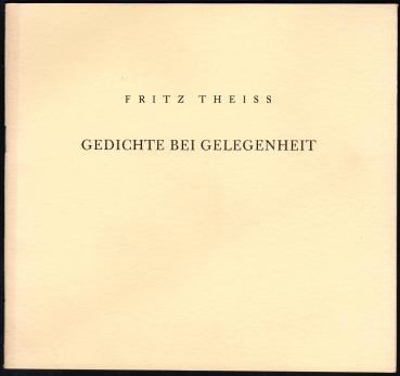 Gedichte bei Gelegenheit.