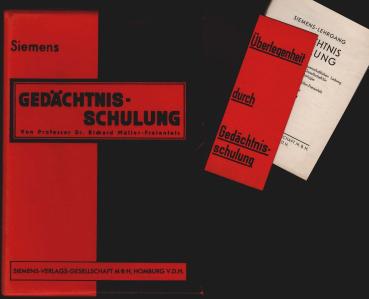 Siemens-Lehrgang Gedächtnisschulung: Überlegenheit durch Gedächtnisschulung. Lektion 1-10.