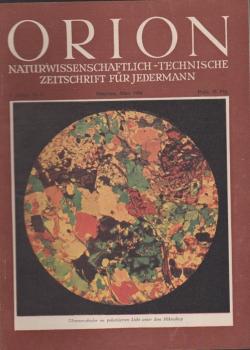 Orion. Illustrierte naturwissenschaftlich-technische Zeitschrift für Jedermann; 5. Jg. März 1950, Heft 5