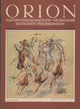 Orion. Illustrierte naturwissenschaftlich-technische Zeitschrift für Jedermann; 6. Jg. Mai 1951, Heft 9