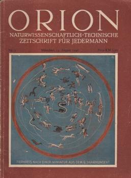 Orion. Illustrierte naturwissenschaftlich-technische Zeitschrift für Jedermann; 1. Jg. Aug. 1946, Heft 5